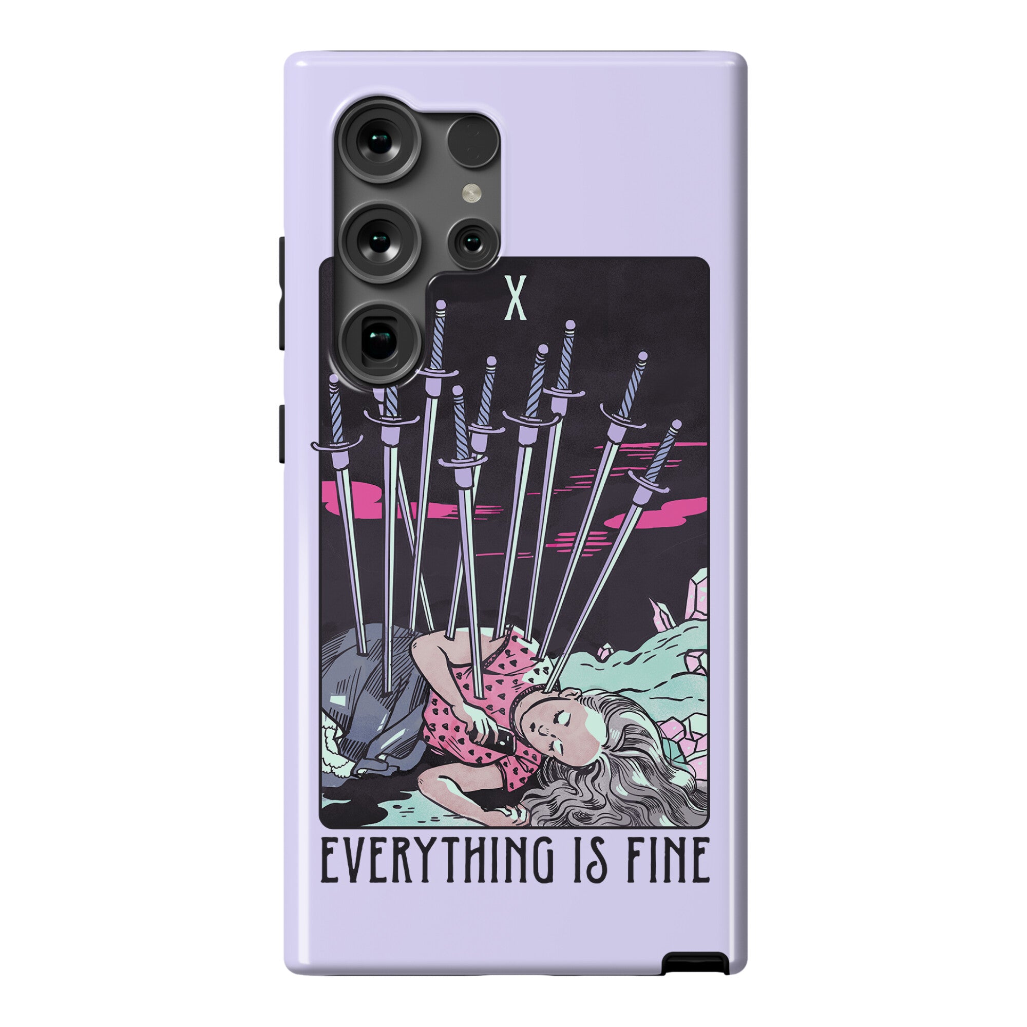 Ten Of Swords (Everything Is Fine) Phone Case