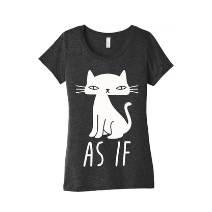 As If Cat  Women's Triblend Tee