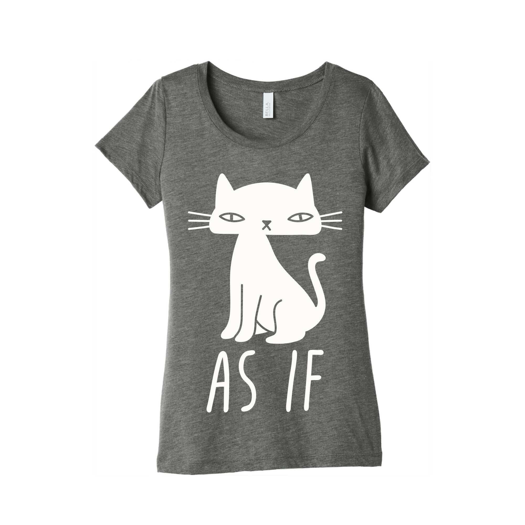 As If Cat  Women's Triblend Tee