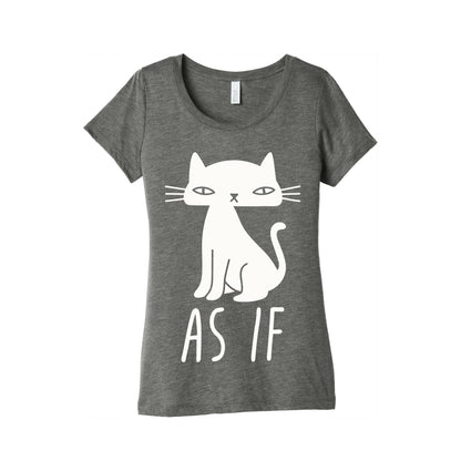 As If Cat  Women's Triblend Tee