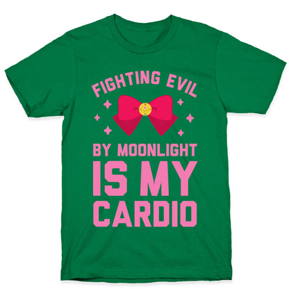 My Cardio is Fighting Evil by Moonlight T-Shirt