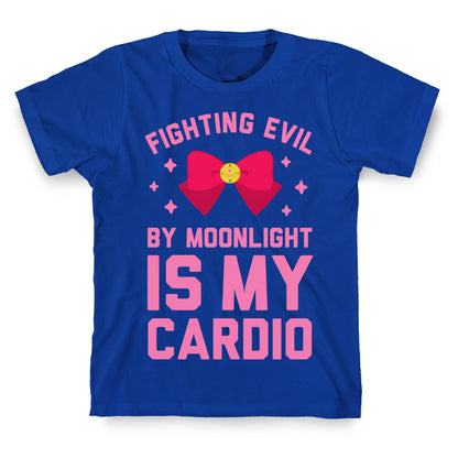 My Cardio is Fighting Evil by Moonlight T-Shirt