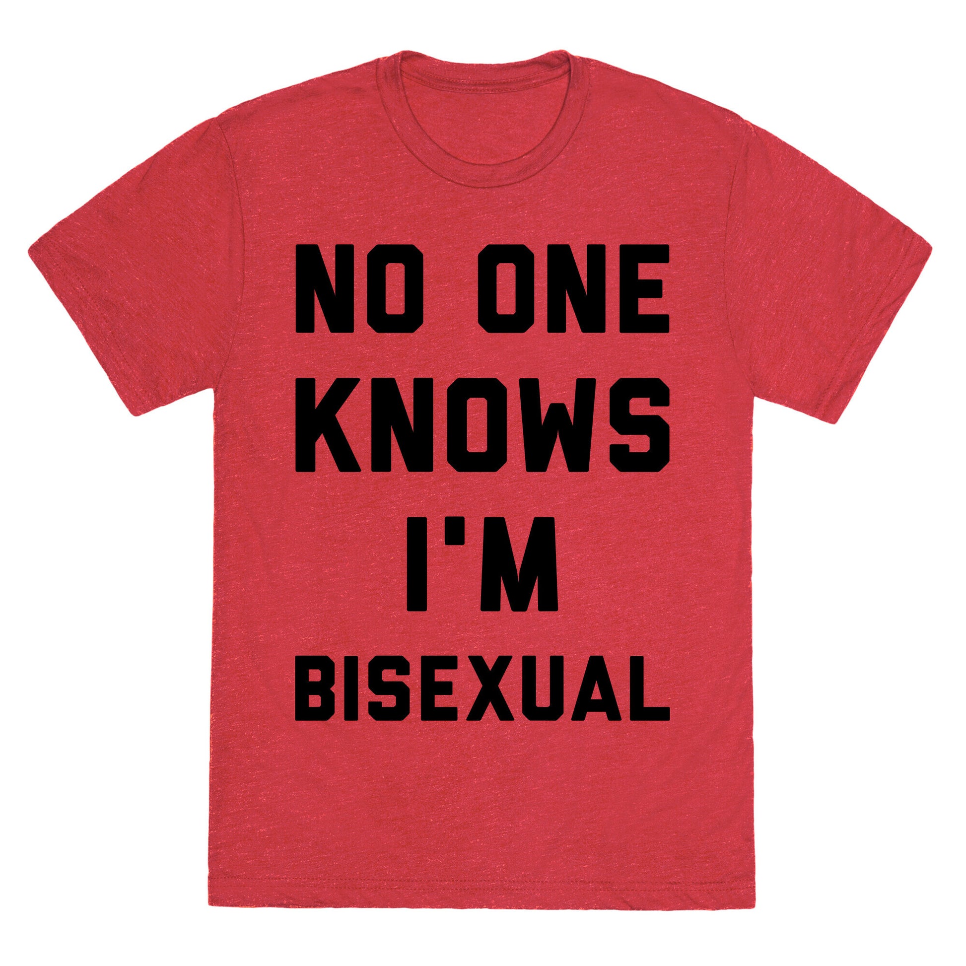No One Knows I'm Bisexual Unisex Triblend Tee