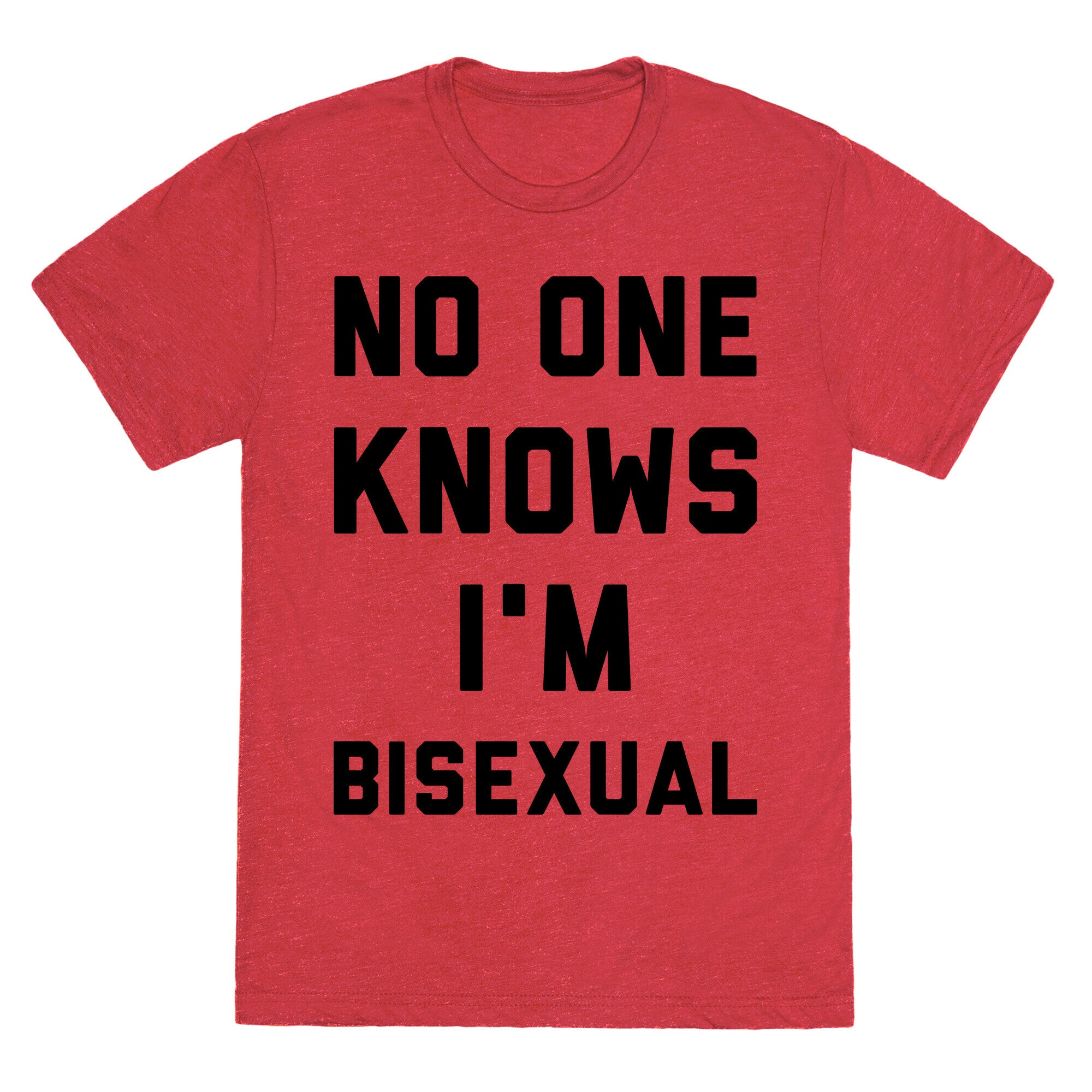 No One Knows I'm Bisexual Unisex Triblend Tee