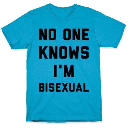No One Knows I'm Bisexual Unisex Triblend Tee