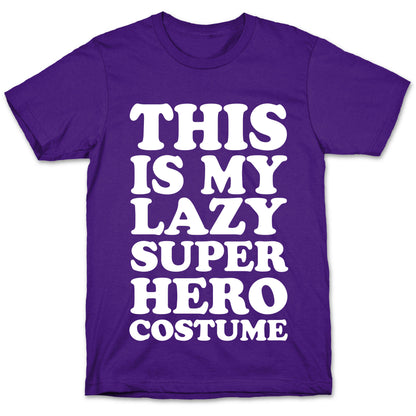 This Is My Lazy Superhero Costume T-Shirt