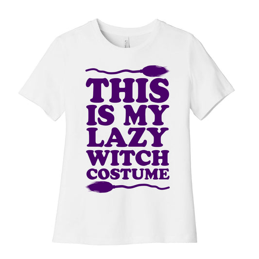 This Is My Lazy Witch Costume Women's Cotton Tee