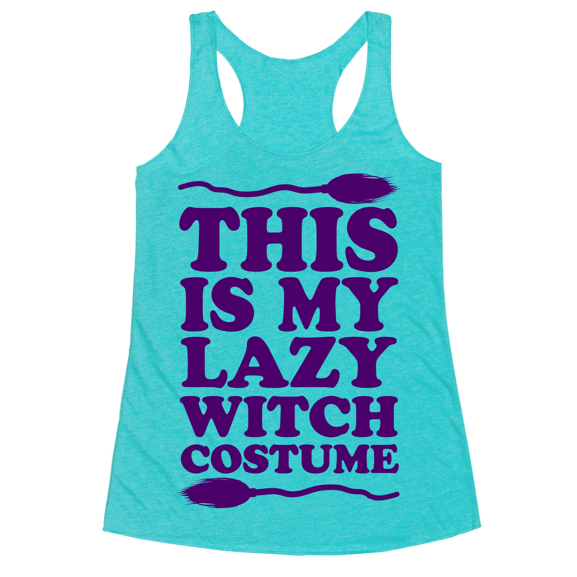 This Is My Lazy Witch Costume Racerback Tank