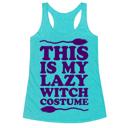 This Is My Lazy Witch Costume Racerback Tank
