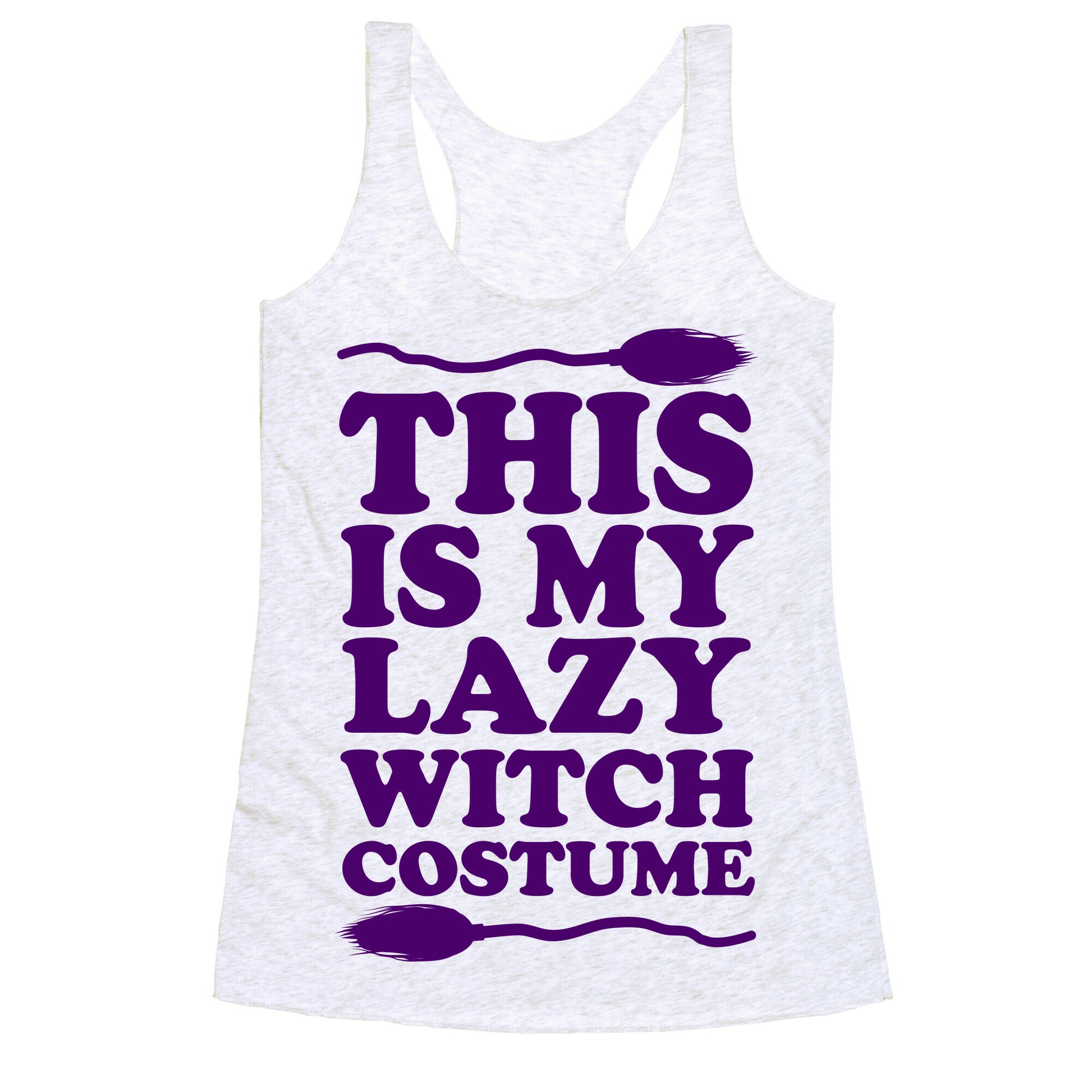This Is My Lazy Witch Costume Racerback Tank