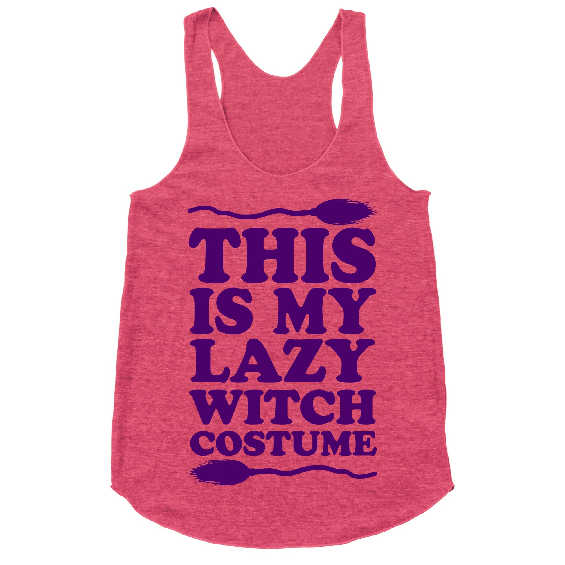 This Is My Lazy Witch Costume Racerback Tank