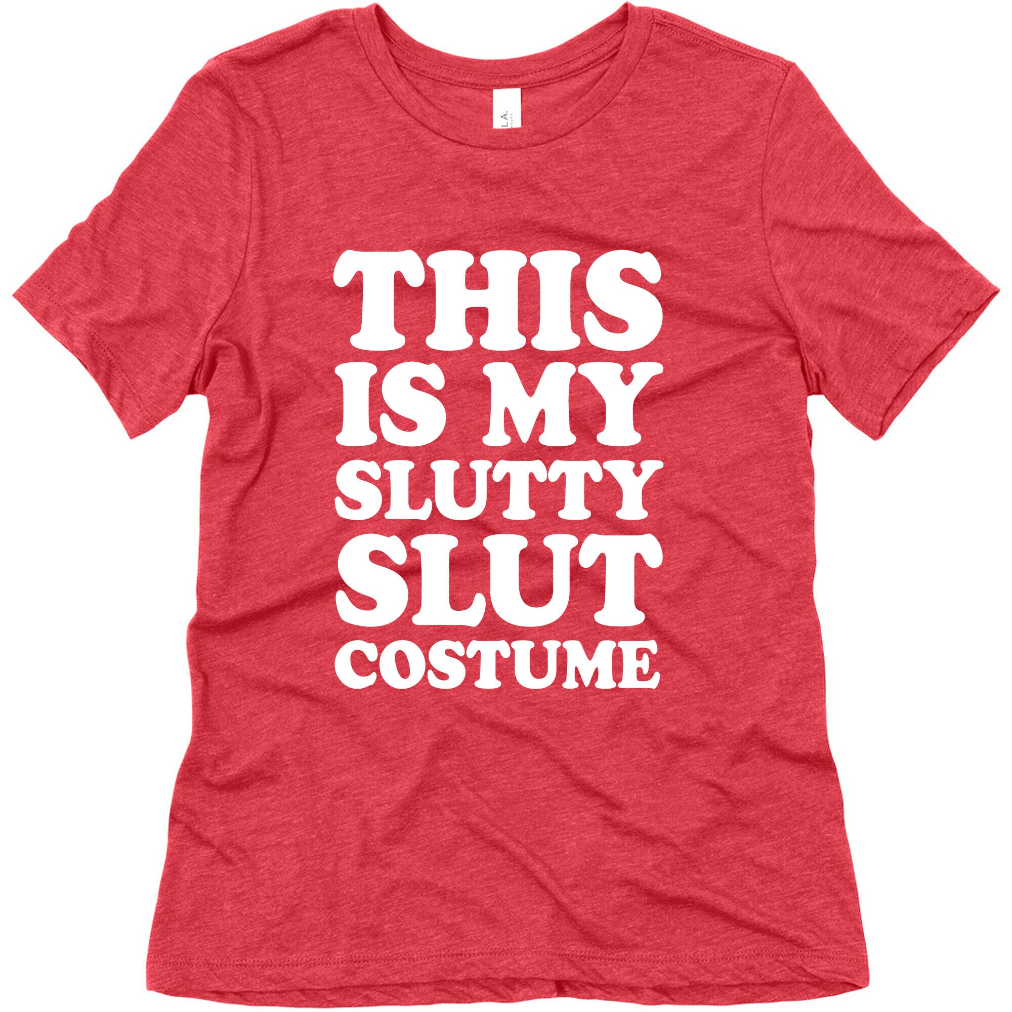 This Is My Slutty Slut Costume Women's Triblend Tee