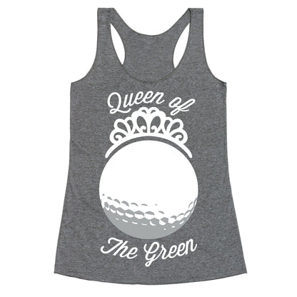 Queen Of The Green (Golf) Racerback Tank