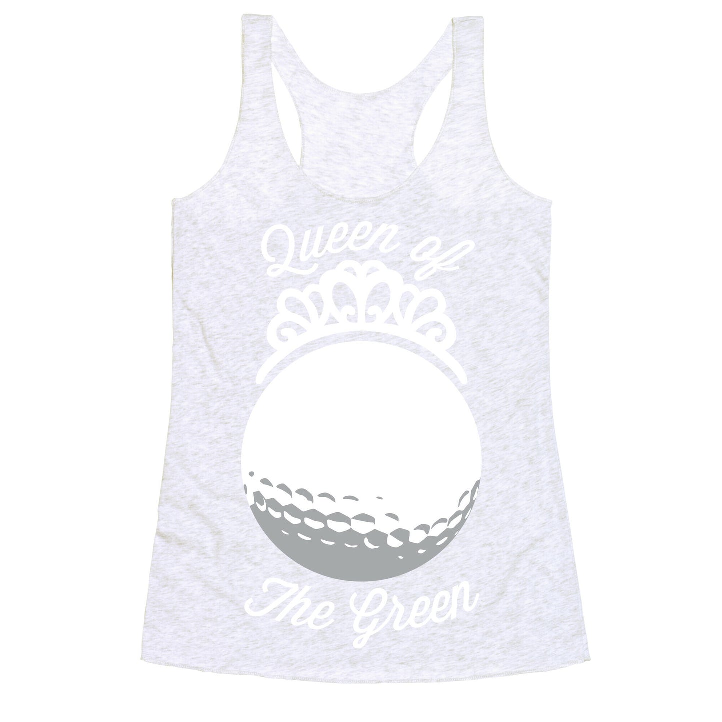 Queen Of The Green (Golf) Racerback Tank
