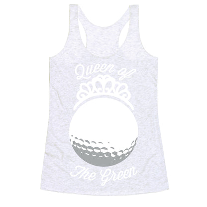 Queen Of The Green (Golf) Racerback Tank
