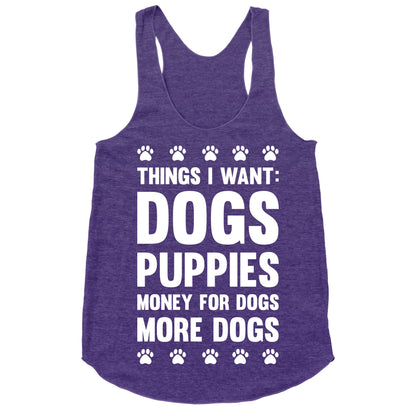 Things I Want: Dogs Racerback Tank
