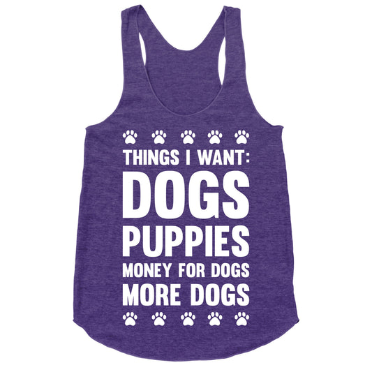 Things I Want: Dogs Racerback Tank