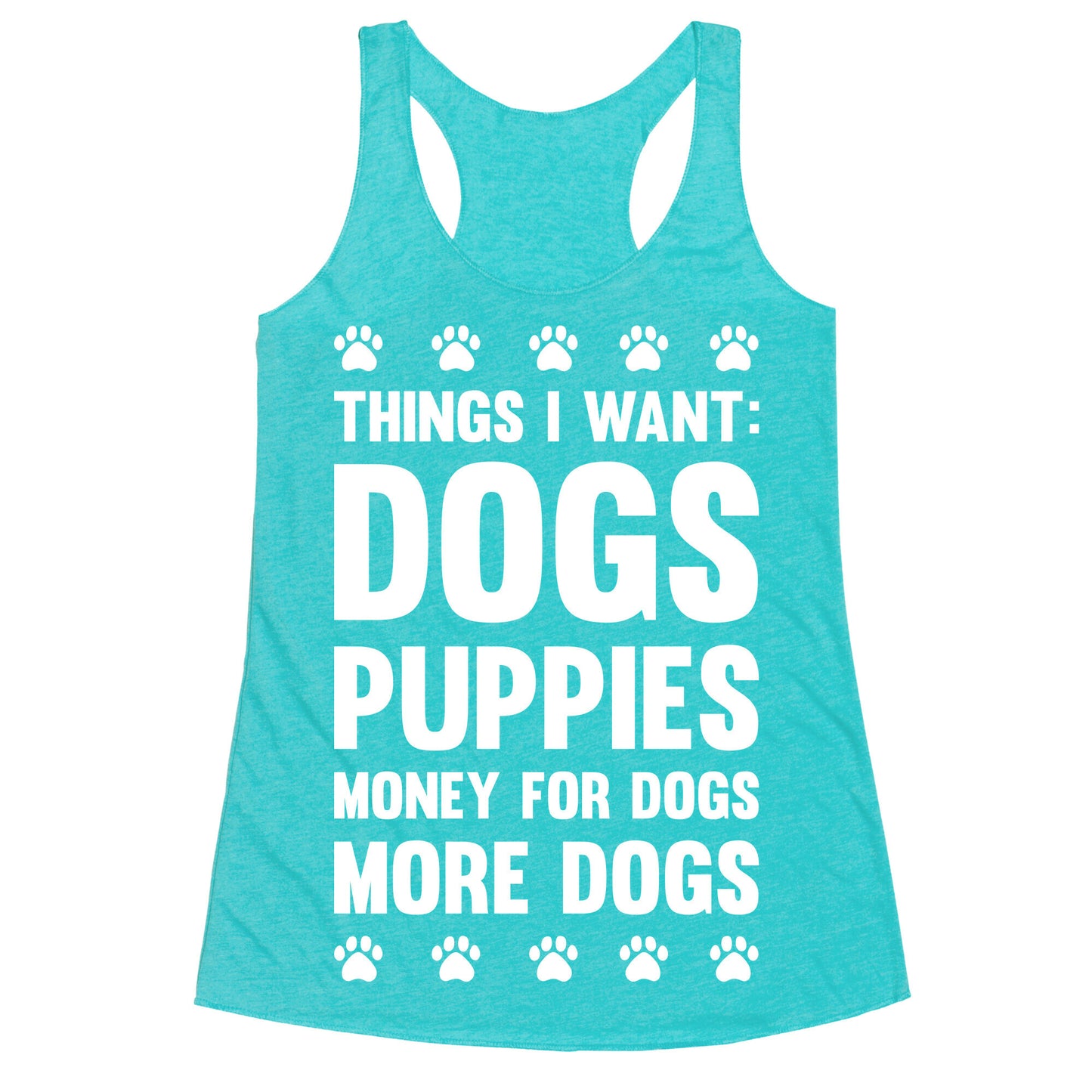Things I Want: Dogs Racerback Tank