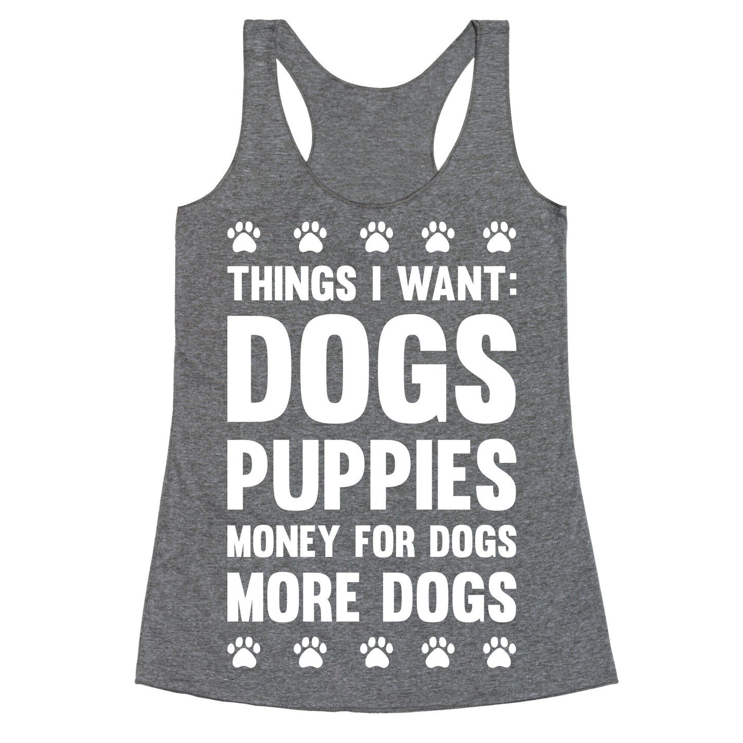 Things I Want: Dogs Racerback Tank