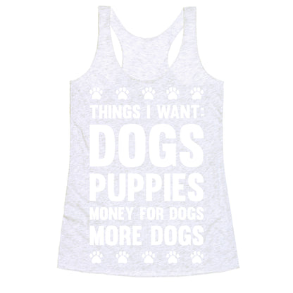 Things I Want: Dogs Racerback Tank