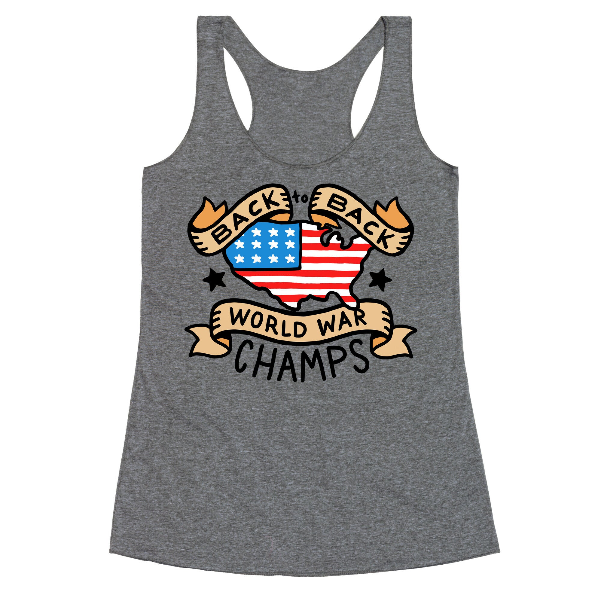 Back to Back World War Champs Racerback Tank