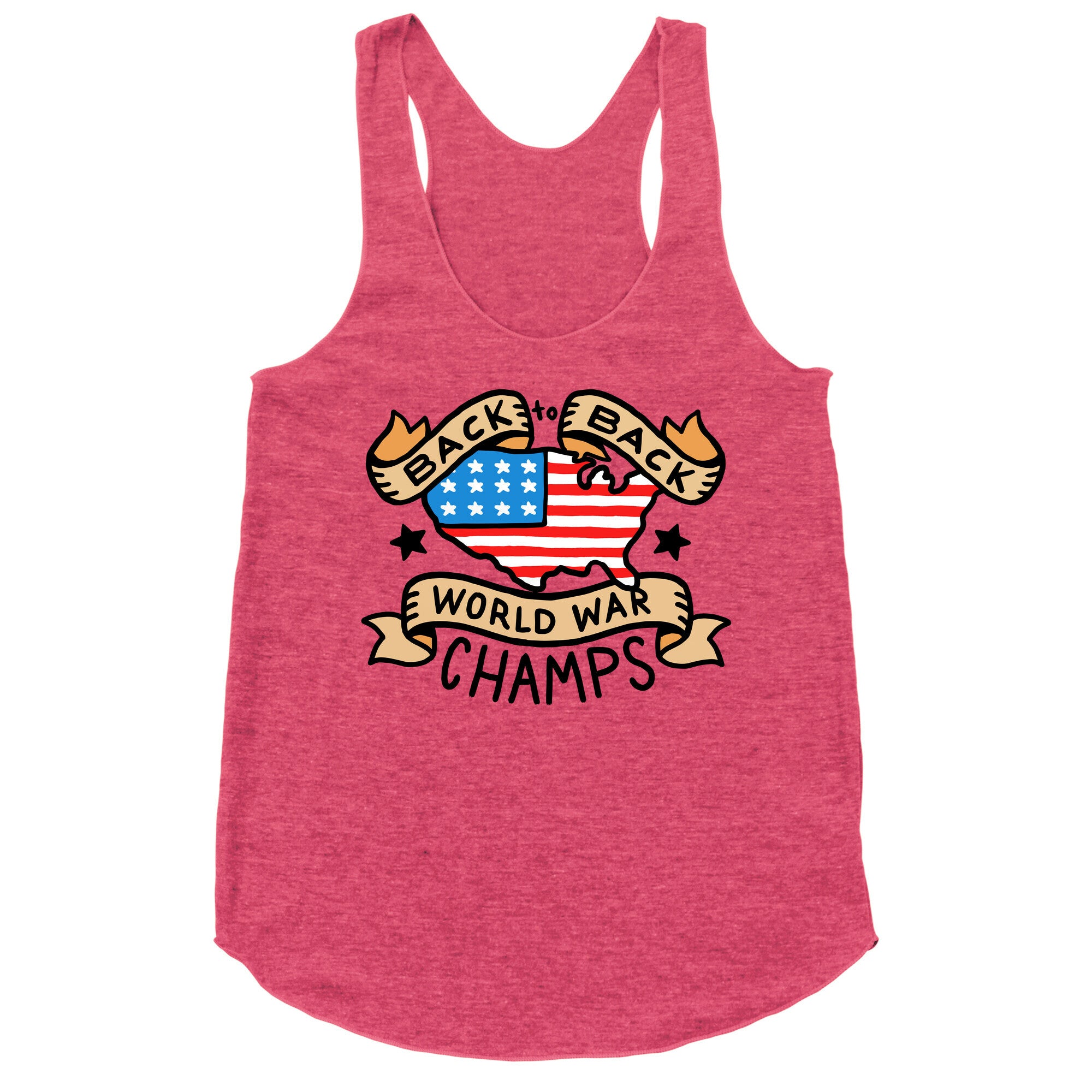 Back to Back World War Champs Racerback Tank