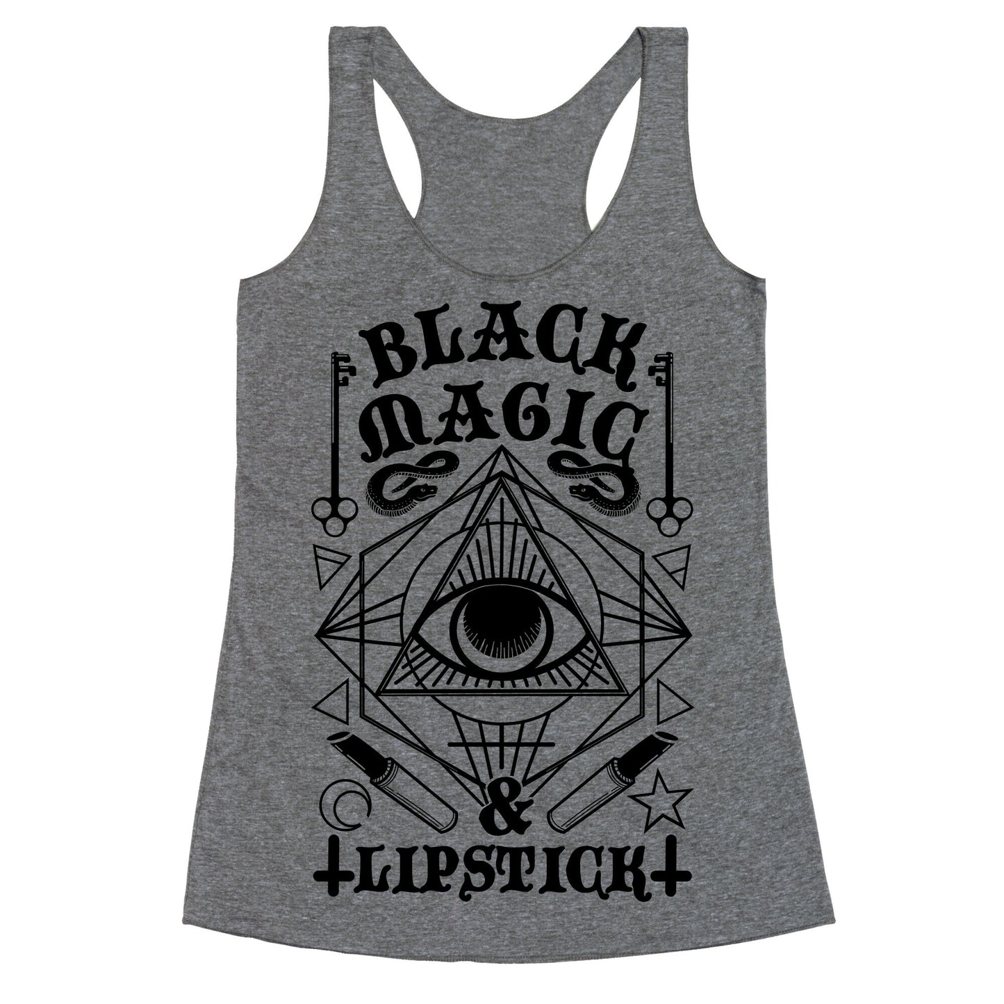 Black Magic & Lipstick Racerback Tank