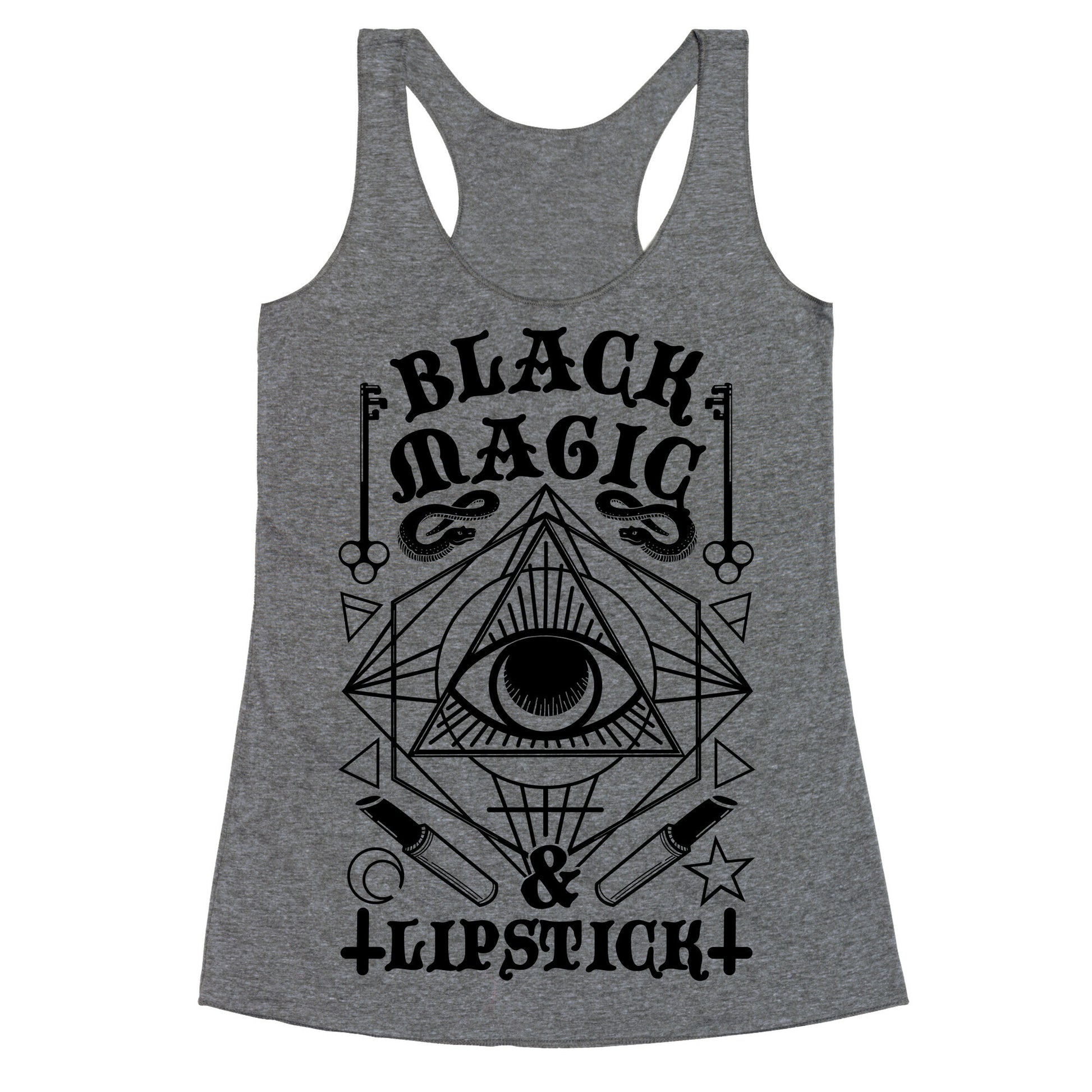 Black Magic & Lipstick Racerback Tank
