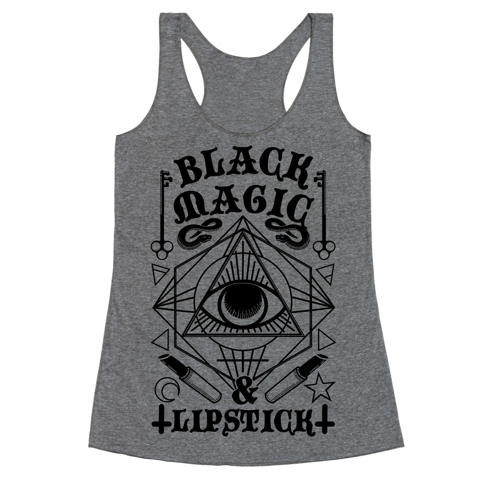 Black Magic & Lipstick Racerback Tank