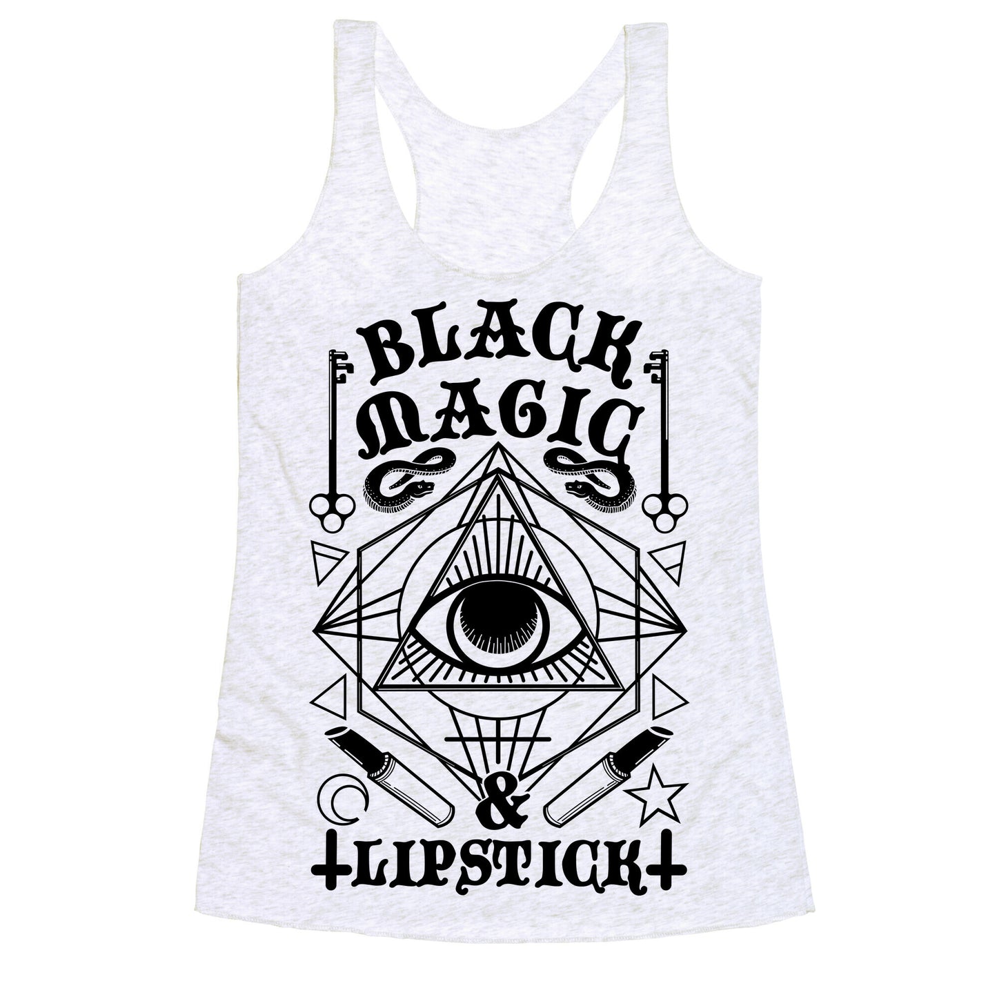 Black Magic & Lipstick Racerback Tank