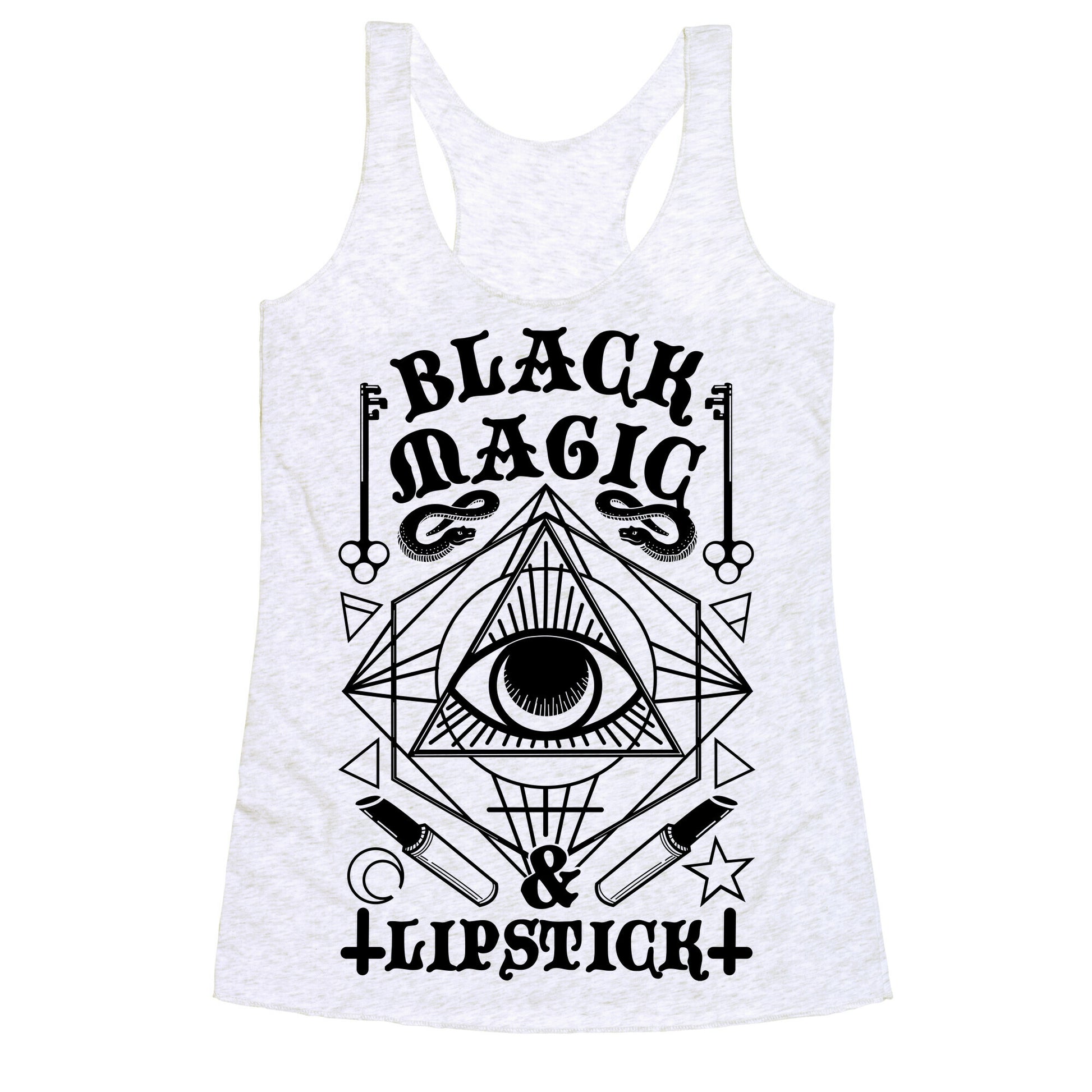 Black Magic & Lipstick Racerback Tank