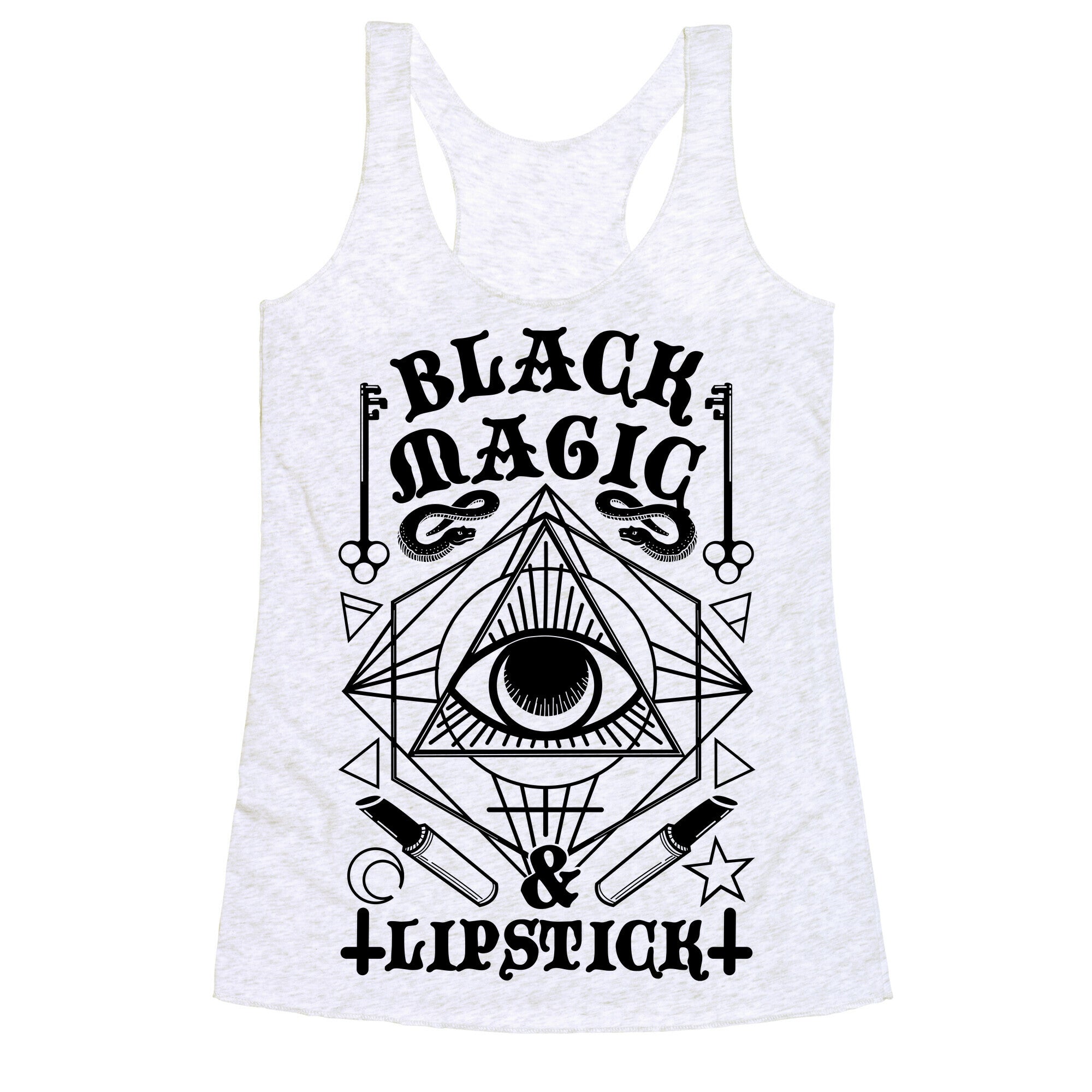 Black Magic & Lipstick Racerback Tank