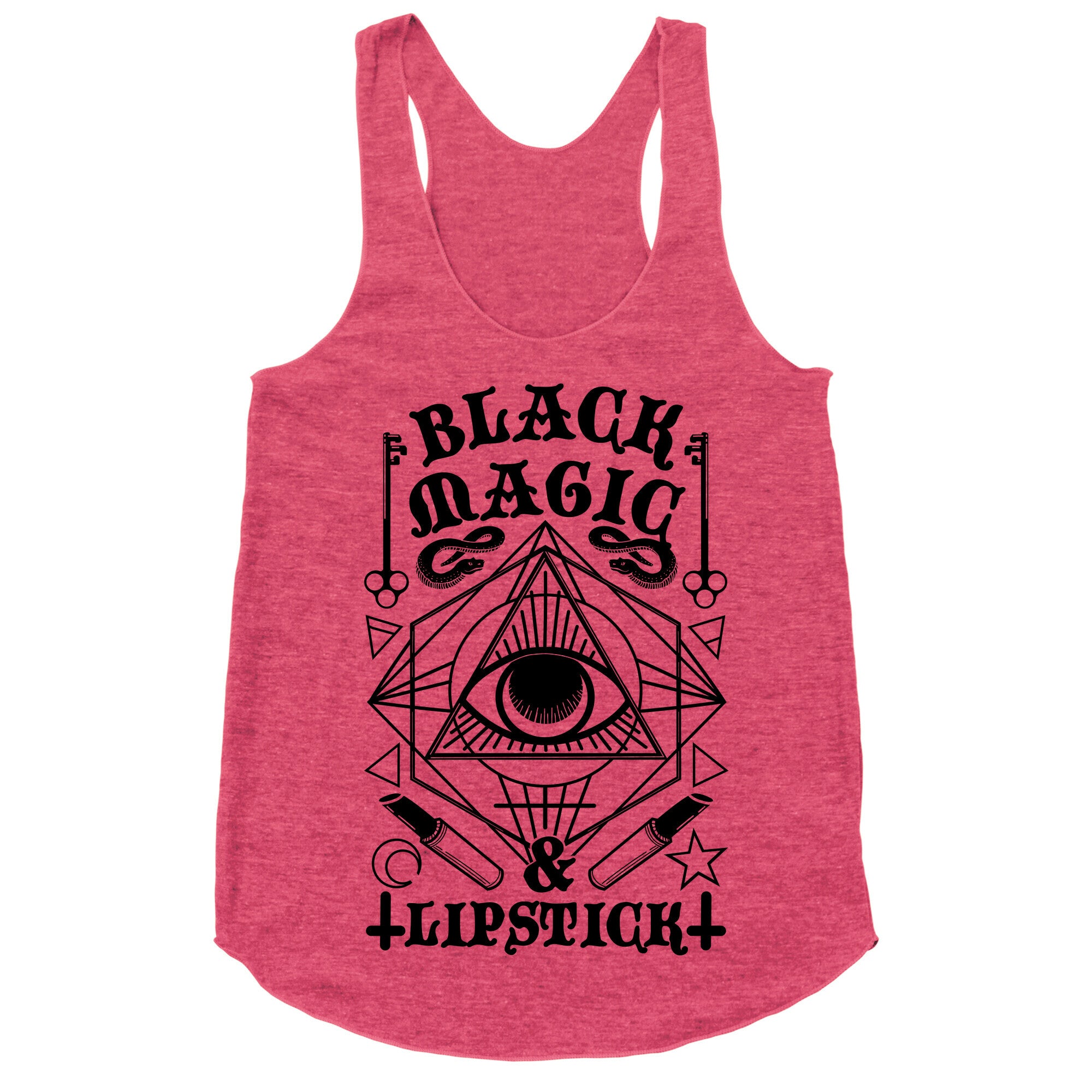 Black Magic & Lipstick Racerback Tank