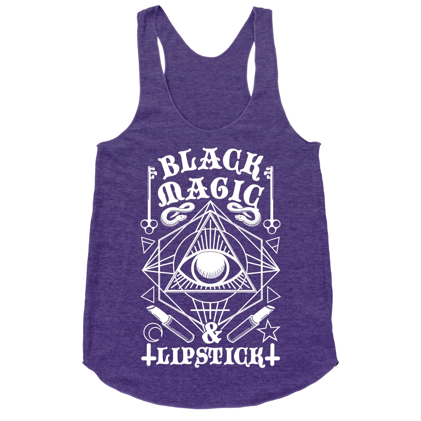 Black Magic & Lipstick Racerback Tank