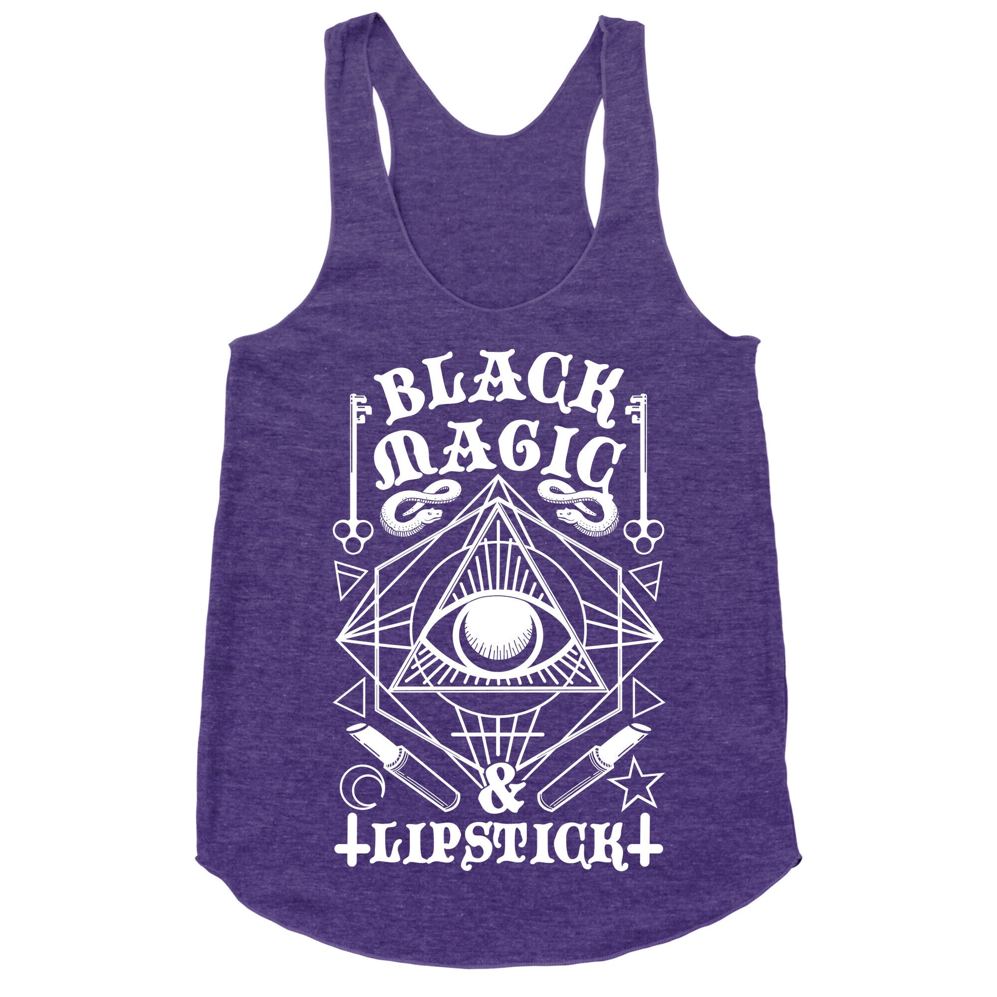 Black Magic & Lipstick Racerback Tank