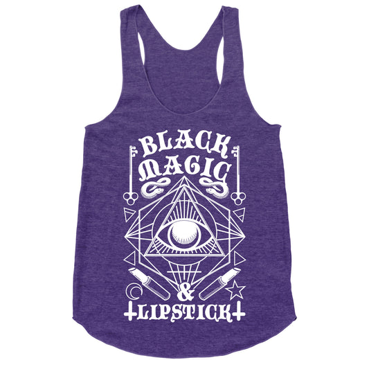 Black Magic & Lipstick Racerback Tank