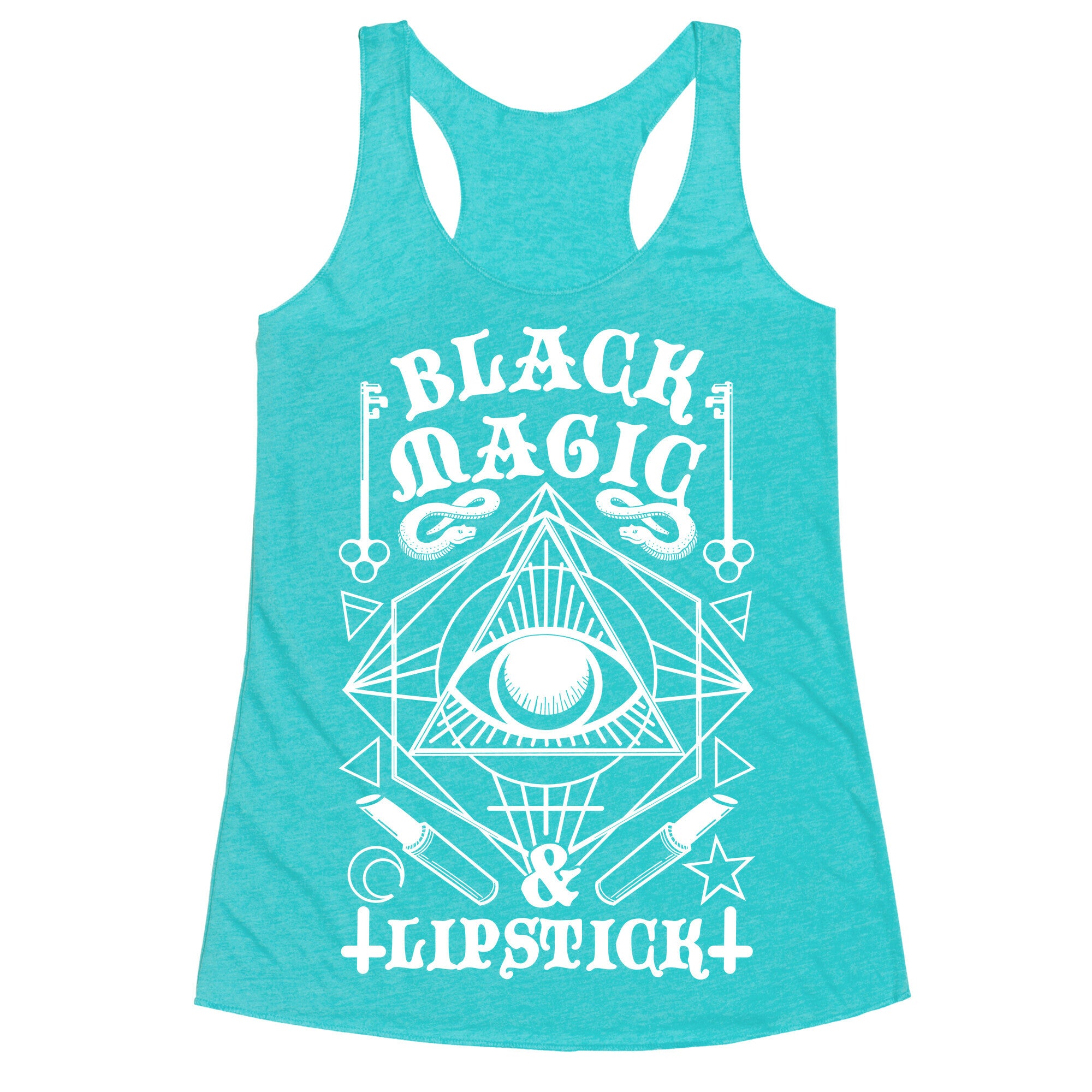 Black Magic & Lipstick Racerback Tank