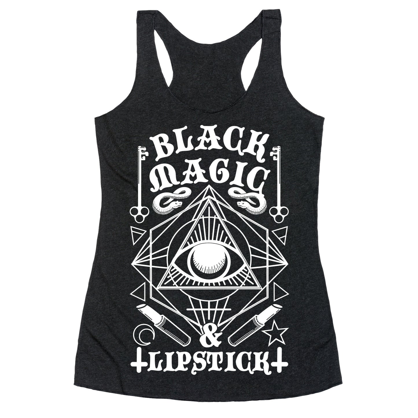 Black Magic & Lipstick Racerback Tank