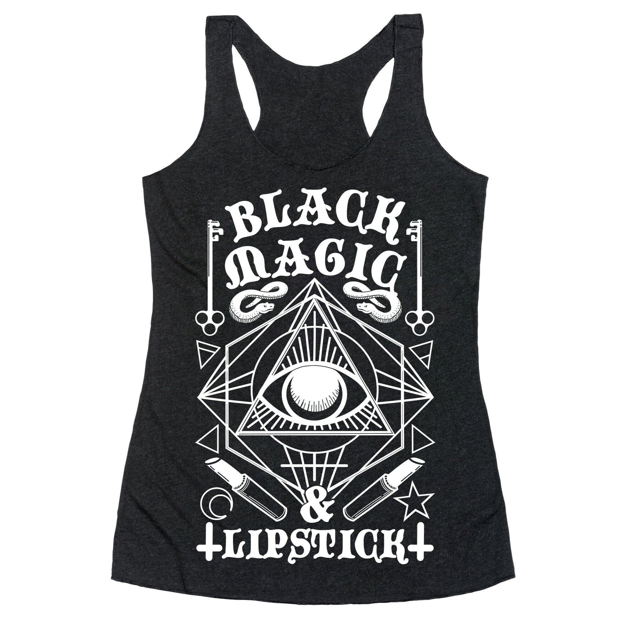 Black Magic & Lipstick Racerback Tank