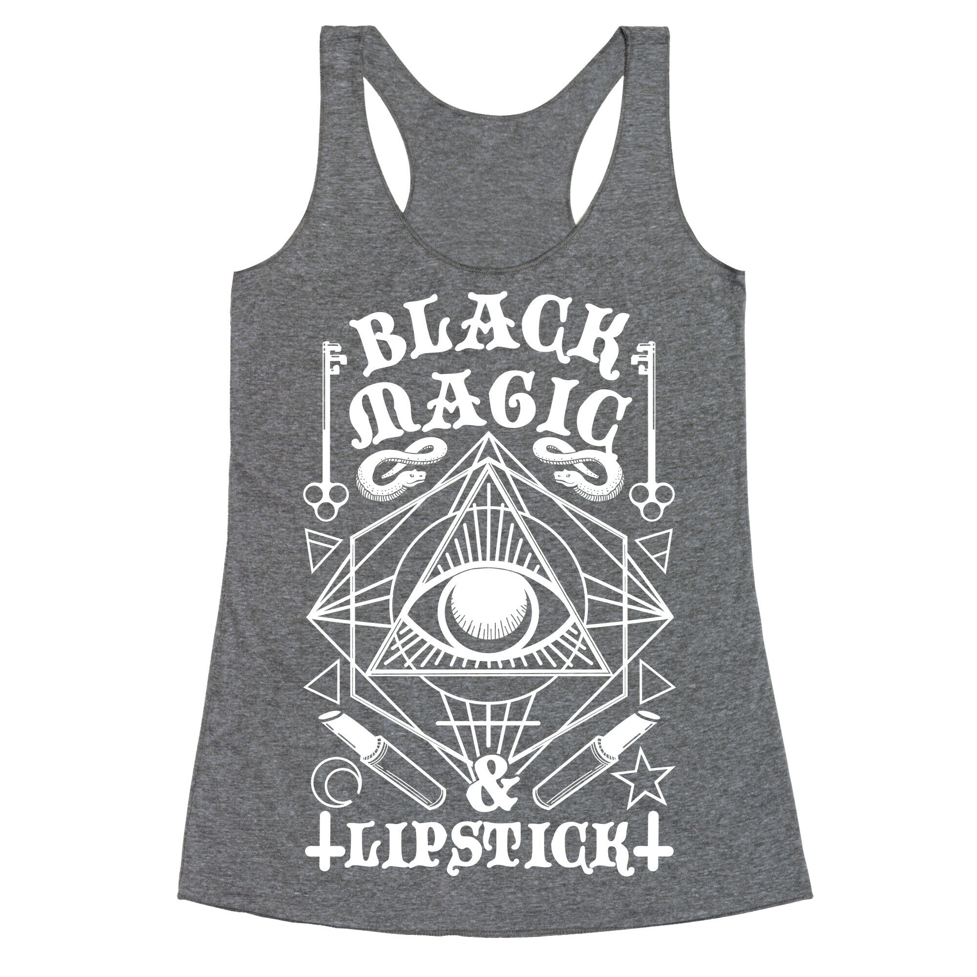 Black Magic & Lipstick Racerback Tank
