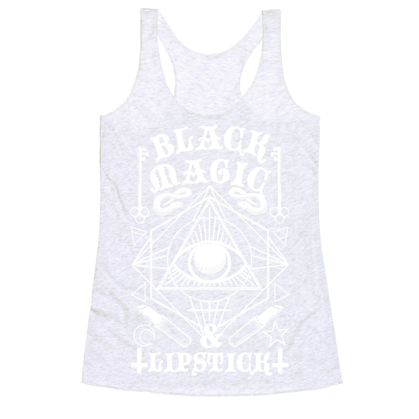 Black Magic & Lipstick Racerback Tank