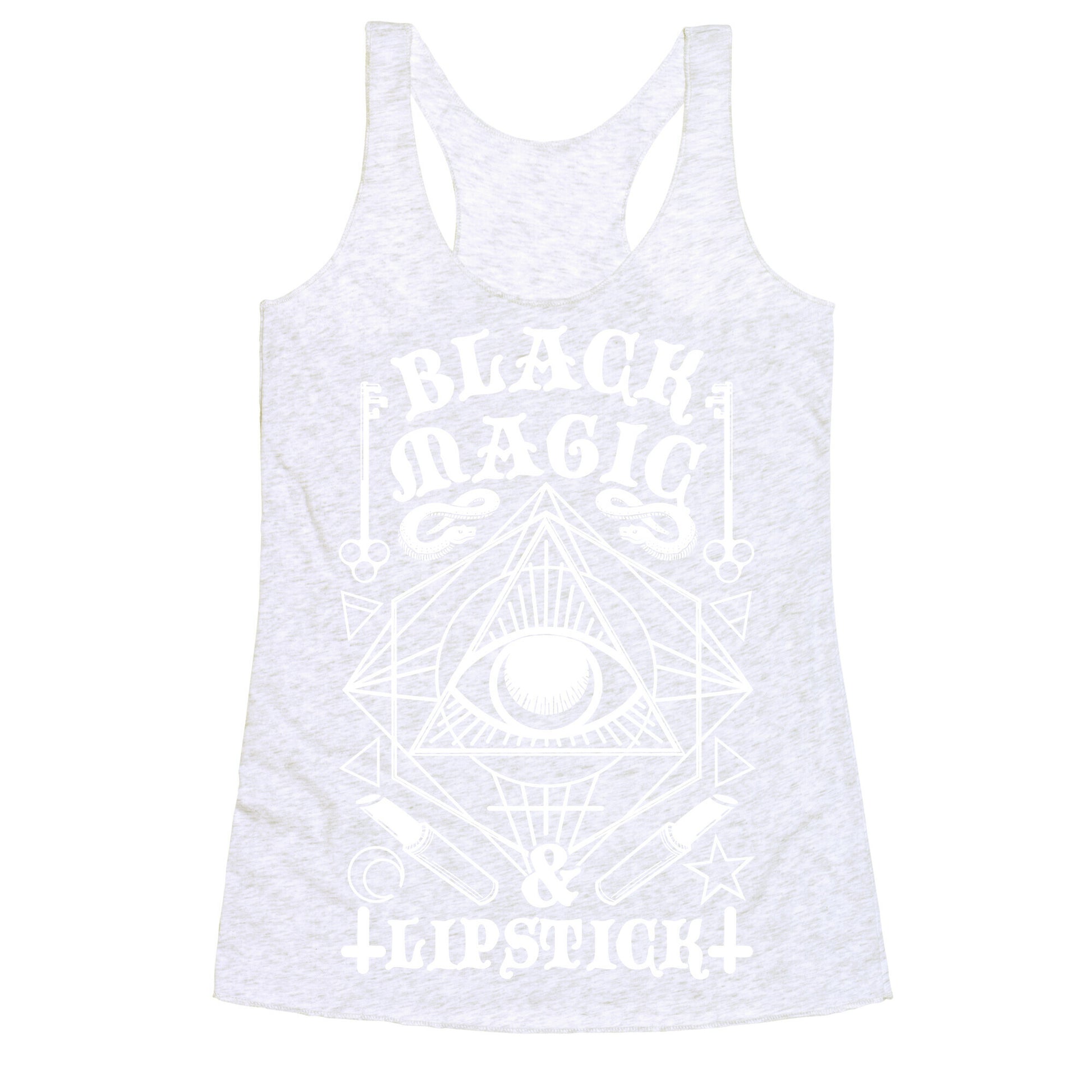 Black Magic & Lipstick Racerback Tank
