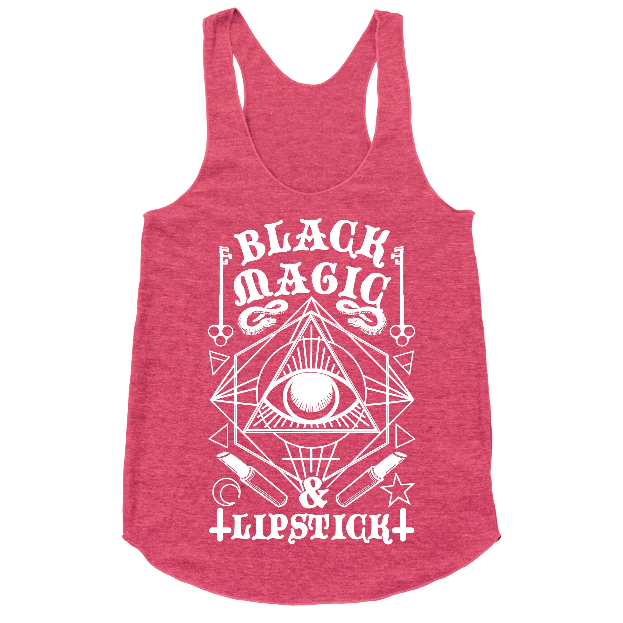 Black Magic & Lipstick Racerback Tank