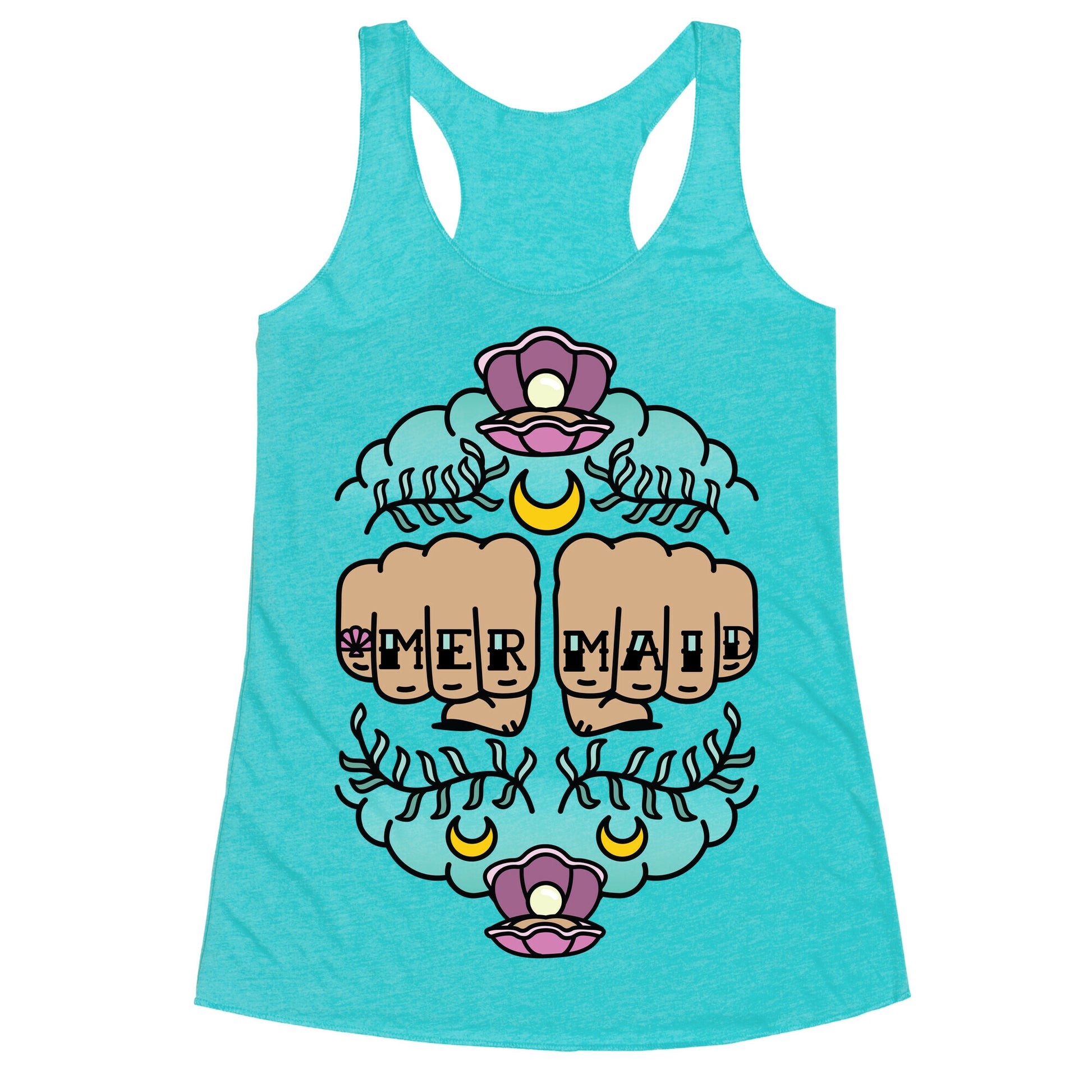 Mermaid Knuckles Racerback Tank