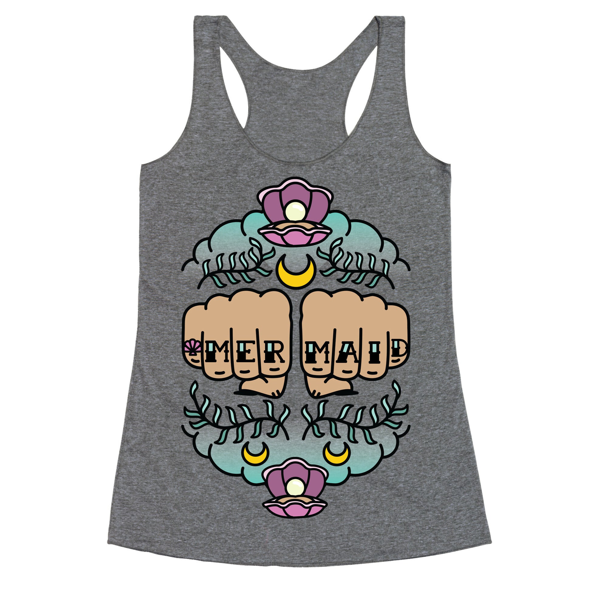 Mermaid Knuckles Racerback Tank
