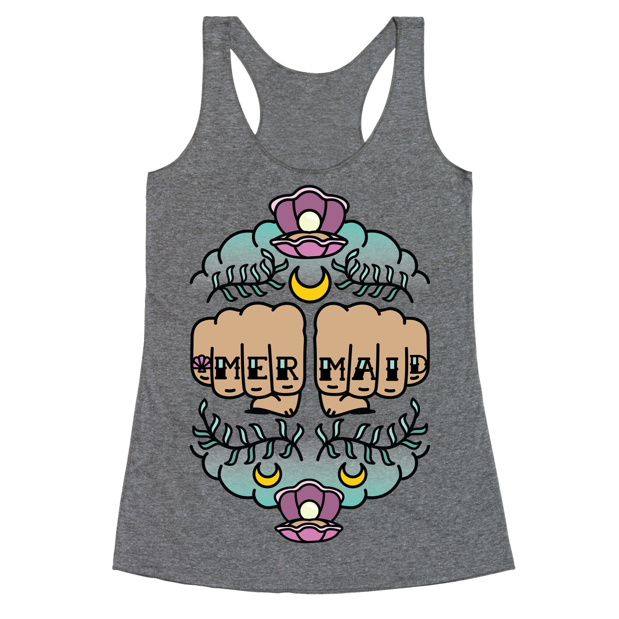 Mermaid Knuckles Racerback Tank