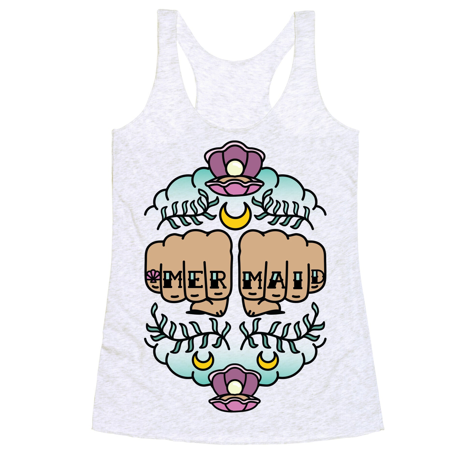Mermaid Knuckles Racerback Tank
