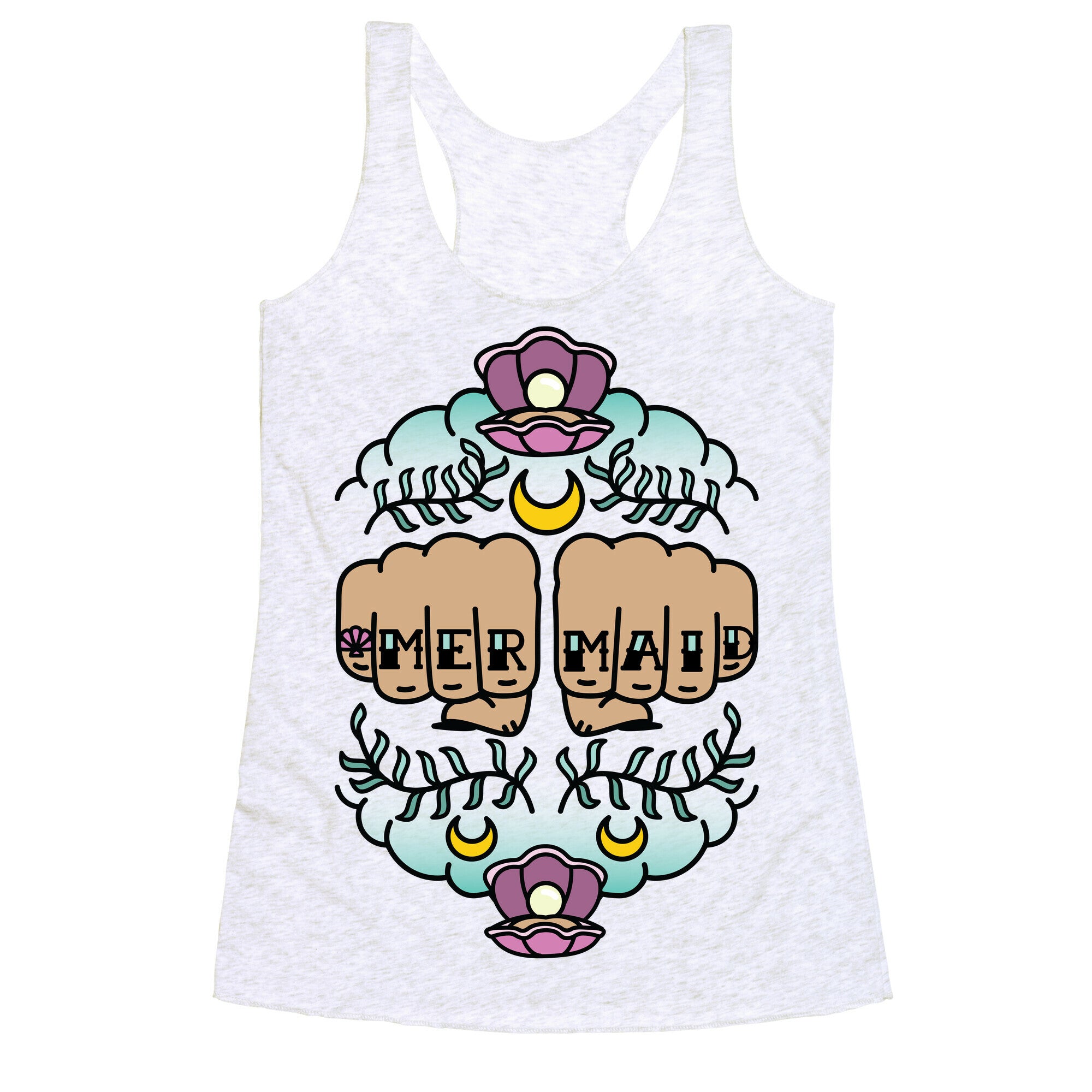 Mermaid Knuckles Racerback Tank