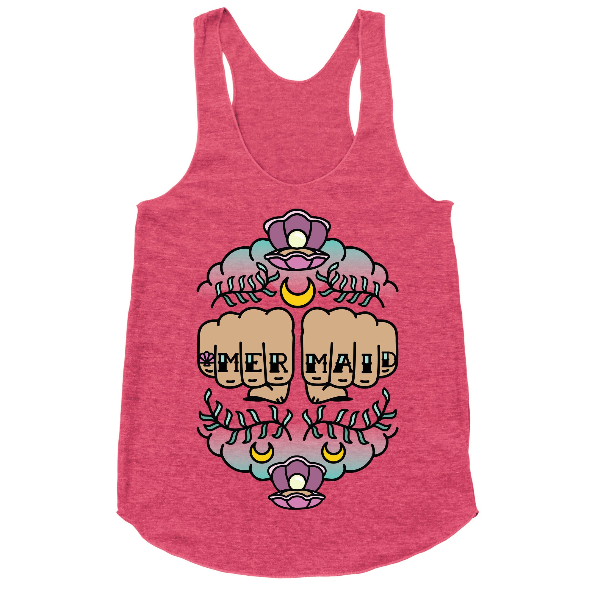 Mermaid Knuckles Racerback Tank