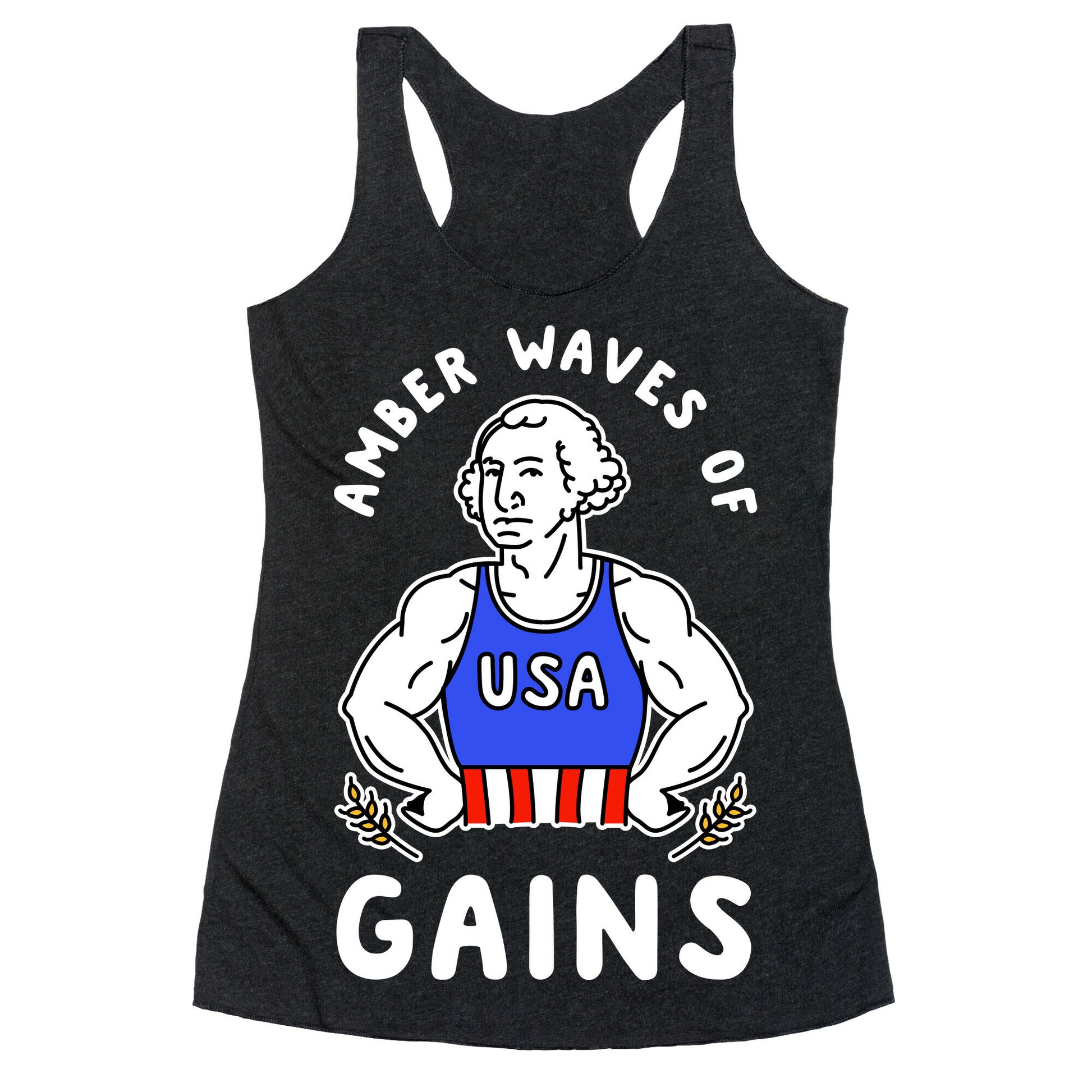 Amber Waves Of Gains Racerback Tank